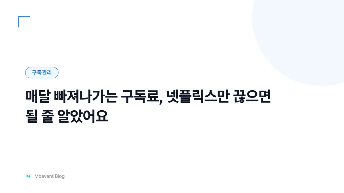 여러 구독 서비스 로고와 결제 내역이 나열된 화면 일러스트